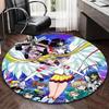 1pc Sailor Moon Anime Cartoon Design Round Carpet Office Chair Mat, NonSlip Rug for Home Decor, Living Room, Bedroom, Game Room
