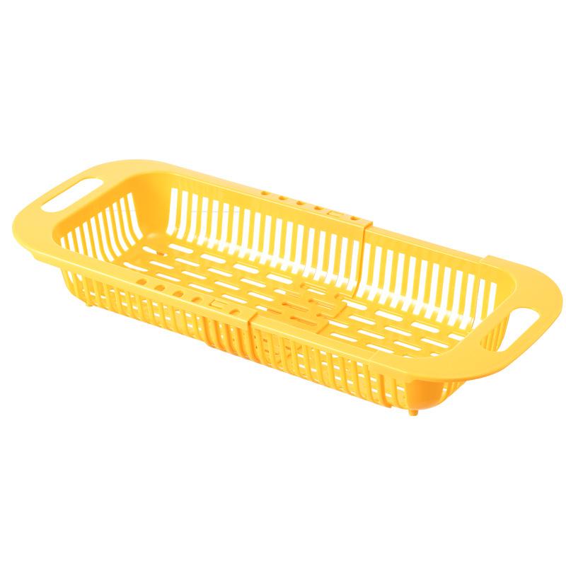 Adjustable Telescopic Vegetable Washing & Storage Rack - Household Kitchen Dishwashing Basket
