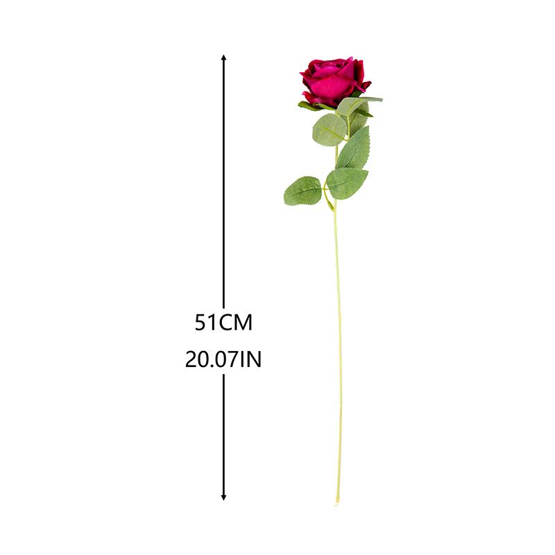 5PCS Silk Luxury Rose Artificial Flower Rose Long Branch Wedding Bridal Decor Fake Valentine's Day Christmas Home Decoration