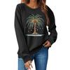 Women  Tops Women's Long Sleeve Sweatshirt Casual Crewneck Loose Fit Pollover Fleece Tops