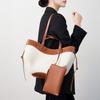 Niche light luxury high-end sense hot-selling portable women's bags, contrasting color commuting leather large-capacity shoulder wing bags