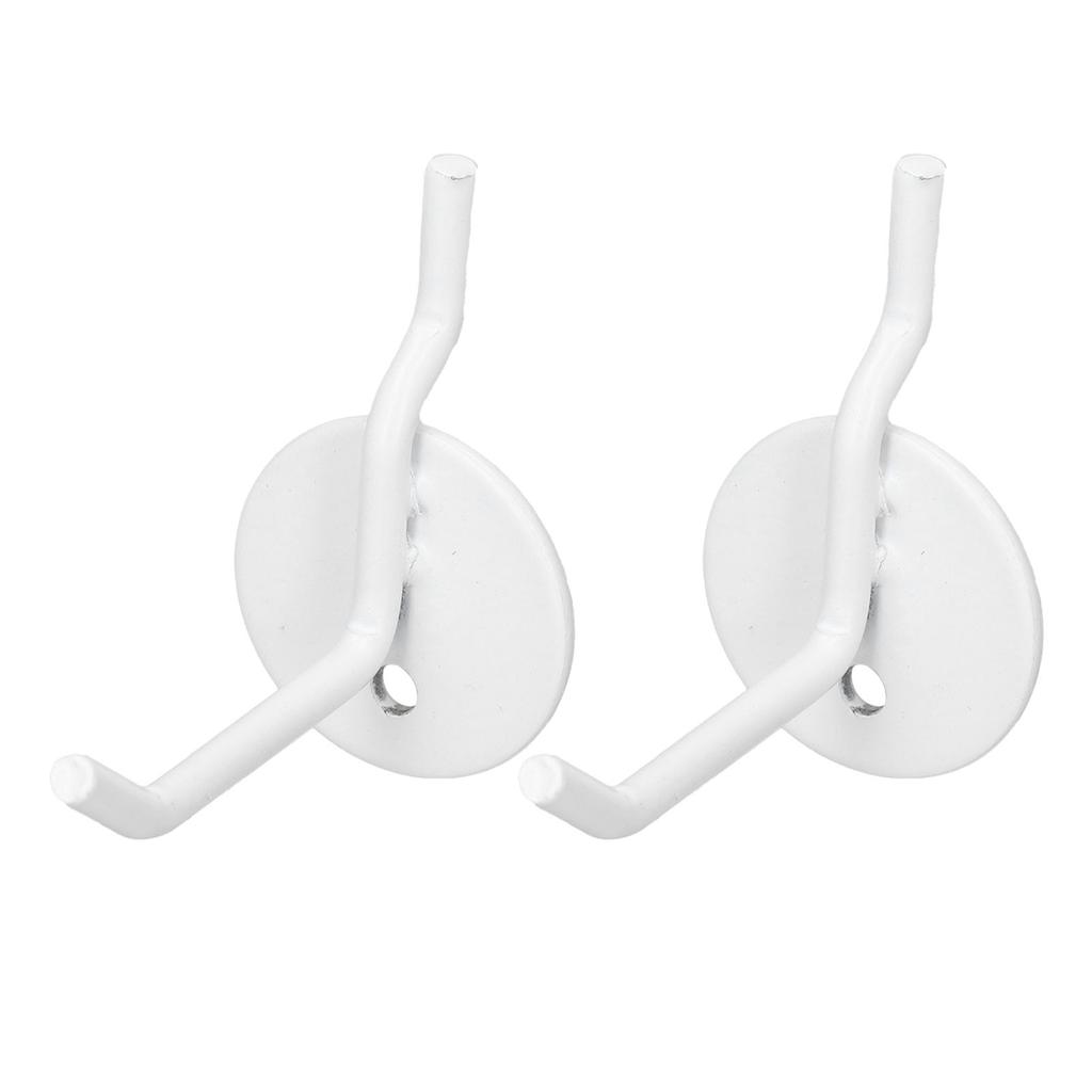 2PCS Pegboard Hole Hooks Metal Peg Wall Shelf Display Hook for Outdoor Camping Barbecue