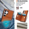Wallet Case with Card Holder, 360° Rotation Ring Kickstand Magnetic Clasp for Samsung Galaxy S26 S25 S24/23/22/21 Ultra/Note 20