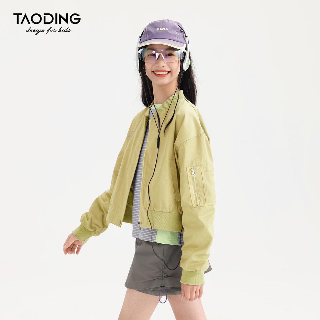 Tao Town Girls' Korean Style Casual Baseballjacka