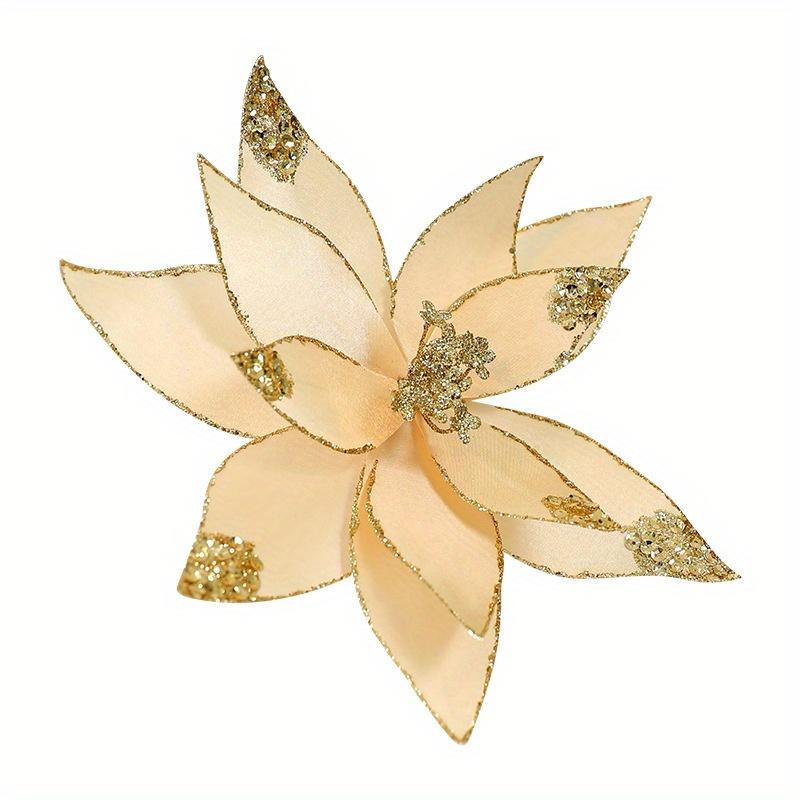 1 Stück Weihnachtsdekoration, Weihnachtsbaum, Künstliche Blumen, Feierdekorationen