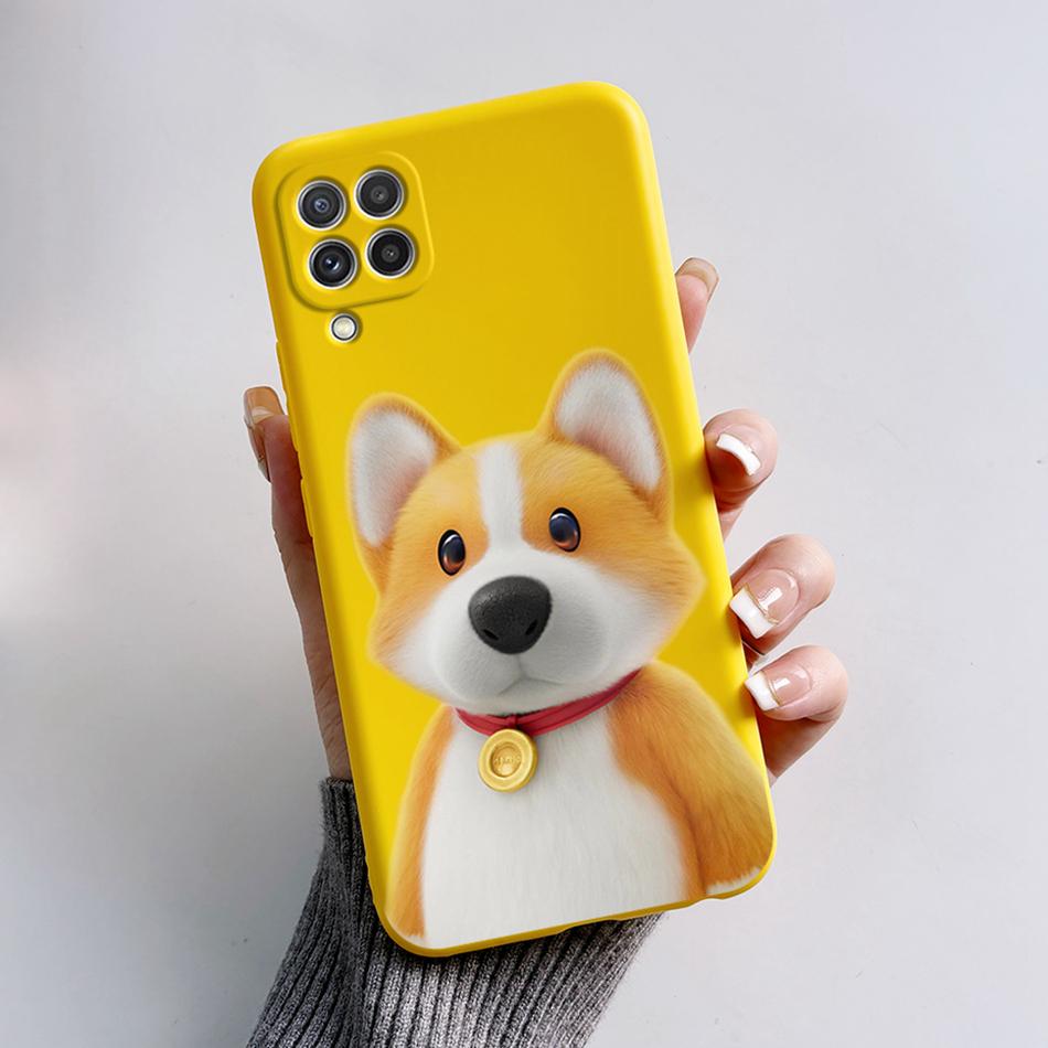 For Samsung Galaxy A22 Case F22 M22 Astronaut Painted Back Cover Silicone Soft Slim Phone Case For Samsung M22 F22 A 22 5G Shell