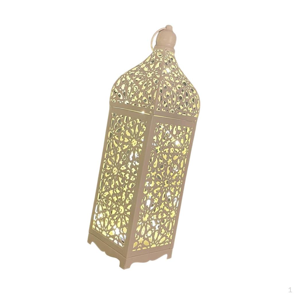 Portable Candle Lantern Home Decor with LED Fairy Lights Hanging