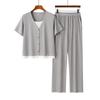 Xiaofu Women's Summer 2025 Stylish T-Shirt Two-Piece Set
