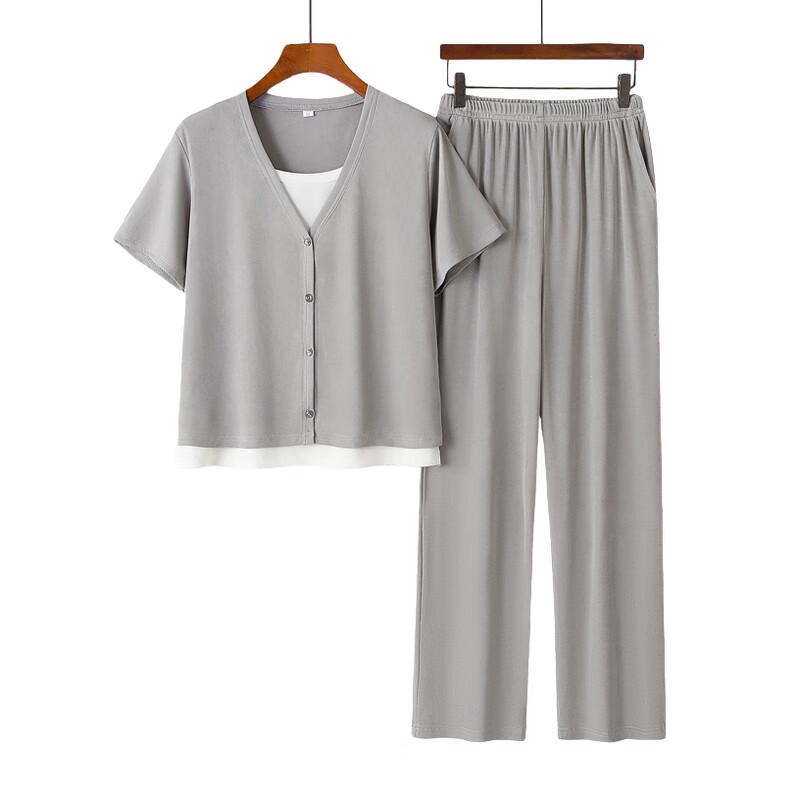 Xiaofu Women's Summer 2025 Stylish T-Shirt Two-Piece Set