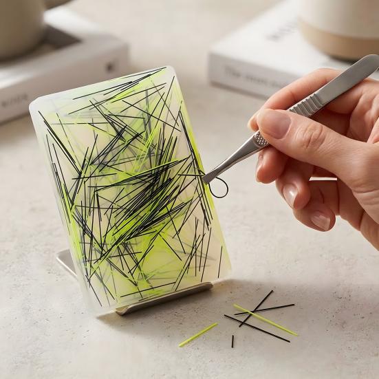 Anti Picking Silicone Pad Skin Fidget Toy with Tweezers, Hair Plucking for Portable Stress Reliever Trichotillomania, Anxiety Relief Picky Adults