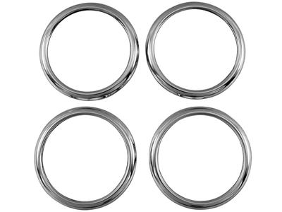 Super Mirror Stainless Steel Plated Center Wheel Cap Rings for Toyota Carry Truck DA63T Compatible with and 63T Carry Trucks 4-Piece