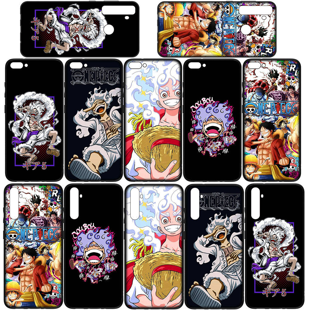 Case for Samsung Galaxy S25 S24 S23 iPhone 16 15 Xiaomi Redmi Note 14 13 12 16E 8 X 11 Pro Max XR OPPO Moto Huawei Comics Luffy Gear 5 One Piece Cover