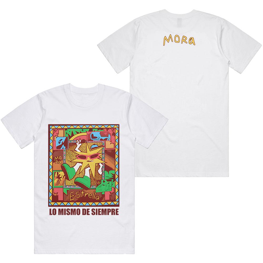 

Mora Lo Mismo De Siempre T-shirt 2025 Album Graphic Printing Tshirts Summer Cotton Loose Female T Shirt O-neck Fashion Men Tees XXL червоний