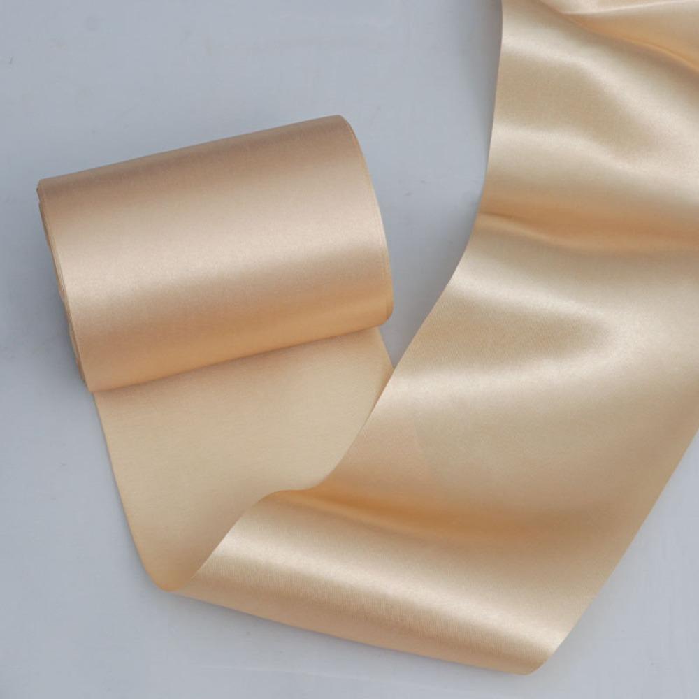 

15cm Width Satin Ribbon Satin Material 20 Meters Roll DIY Crafts Ribbon Multicolored Solid Color Gift Wrapping Ribbon L золотий