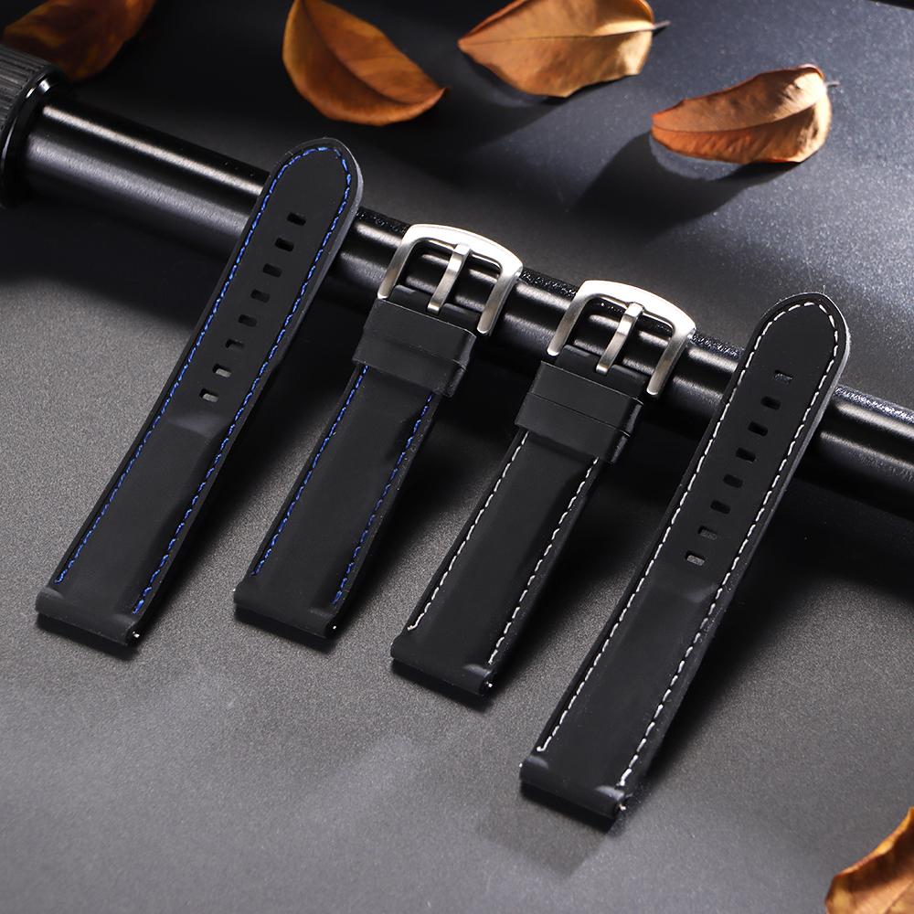 18mm 20mm 22mm 24mm Quick Release Rubber Watch Strap Silicone Watch Band Watch Replacement Watchband for Seiko for Citizen