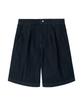 BROMPTON LONDON Denim Two Tuck Half Trousers - Indigo (P262Udp435)