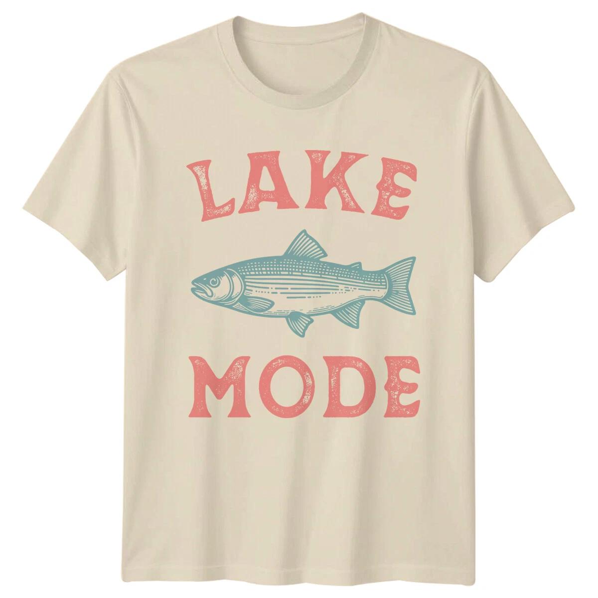 Lake Mode Fish Graphic Nature Lover T-Shirt XXXL