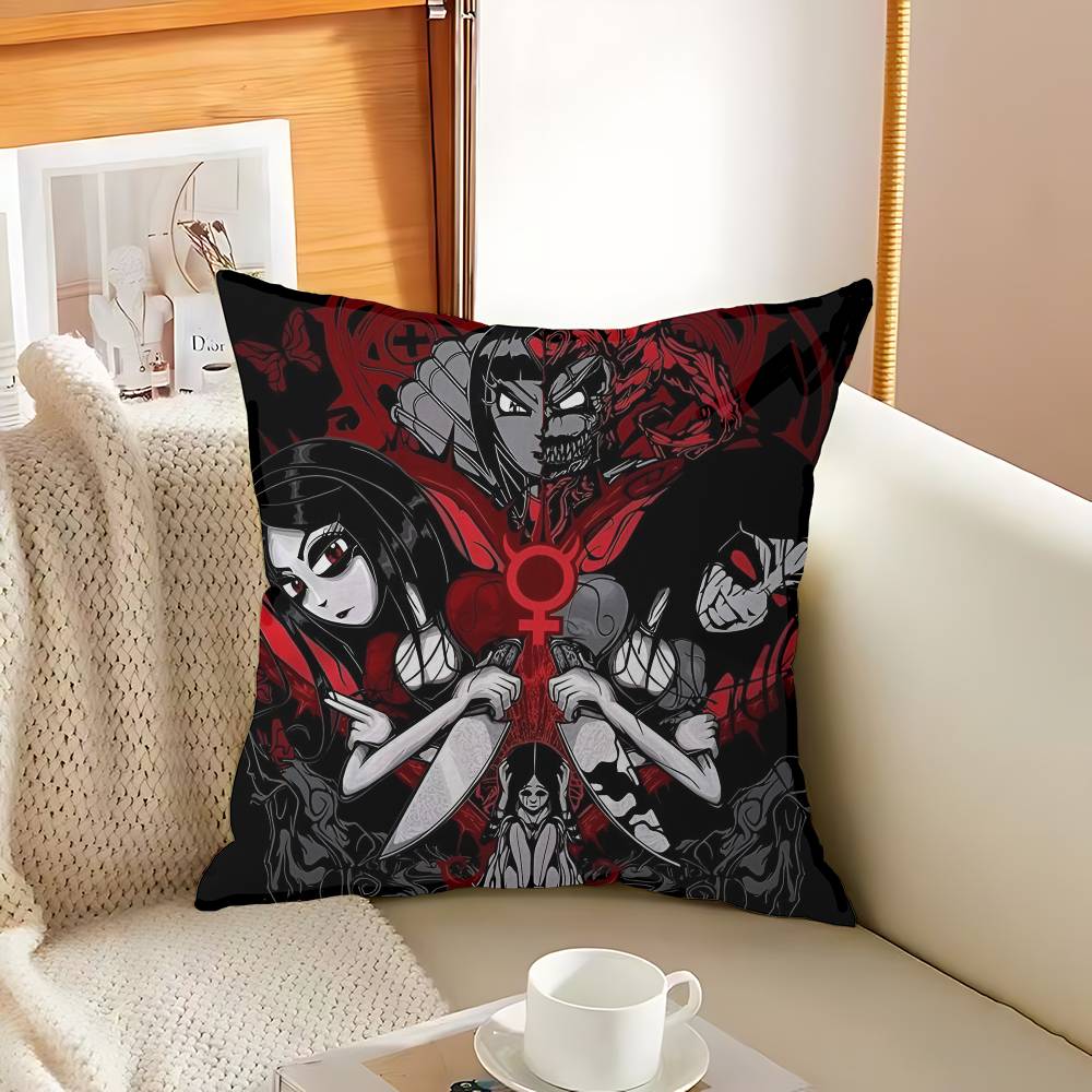 Game A-Alice Madness Returns 45*45cm Cushion Cover Pillow Cover Decor Pillowcase Home Pillowcase For Couch Pillow