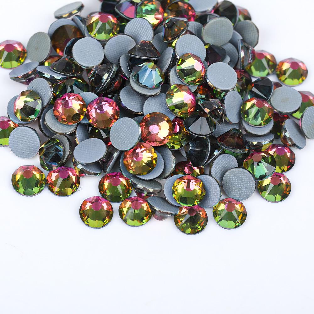 2088 16Cut Austrian Rhinestones Diamond Nail Art 3D DIY Mobile Phone Case ABS Hot-Fix Rubber Bottom Flats Glass Jewelry Shoes