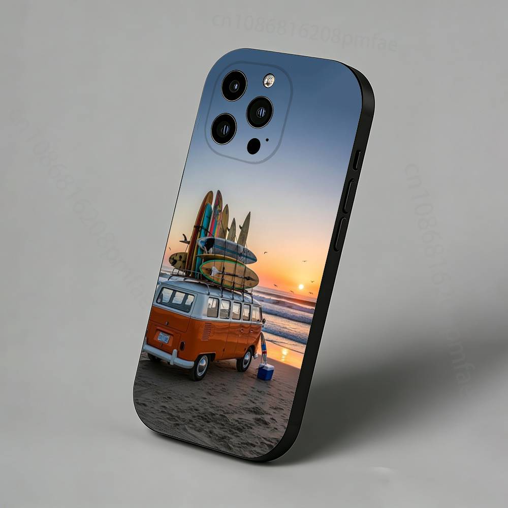

Ретро Автобус Дорожное Путешествие Чехол для iPhone Для 17,16,15,14,13,12,11 Pro,Max,Plus,X,XS,XR,SE,Mini Защитная Крышка iPhone15
