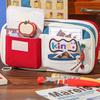 Large Capacity Stationery Storage Bag Multilayer Pen Pencil Case Dopamine Pencil Bag  Gilrs Boys