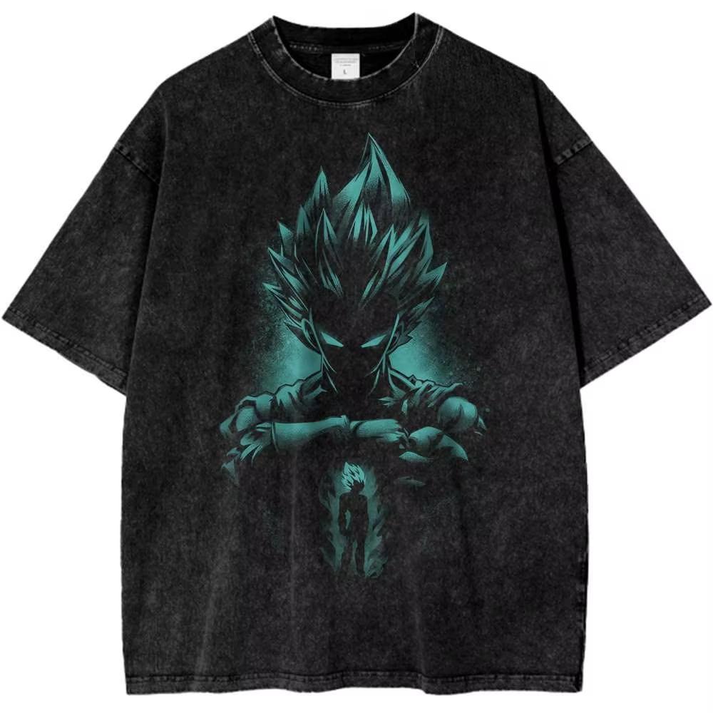 Anime Jujutsu Kaisen Tshirt Geto Suguru Gothic Yk Washed T Shirt Summer Casual Short Sleeve Cotton Tee Tops Mens Clothing