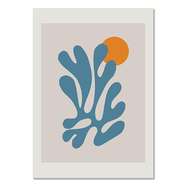 Henri Matisse Abstract Canvas Art Posters Nordic Vase Flower Decoration Paintings Print Picture for Living Room Blue Home Decor