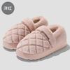 Autumn and Winter Cotton Slippers New Couple Thick Bottom Home Warm Non-slip Plush Slippers Bag and Cotton Slippers