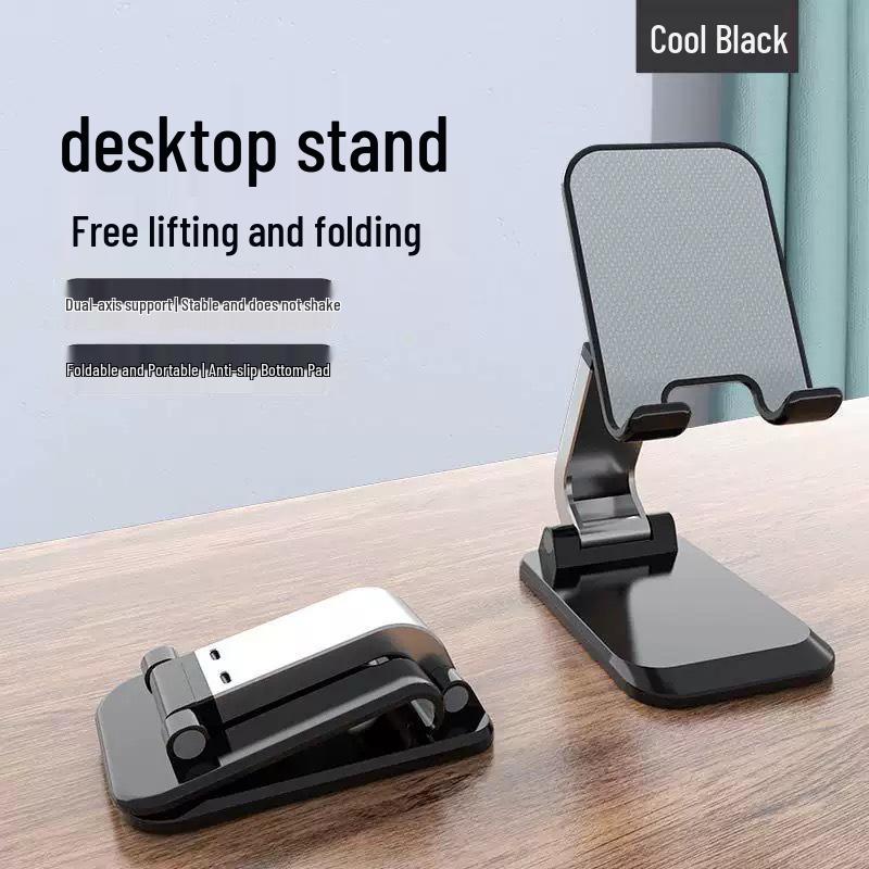 Aluminum Alloy Rotating Folding Phone Holder - Portable Desktop Stand with Custom Logo & Gift Option