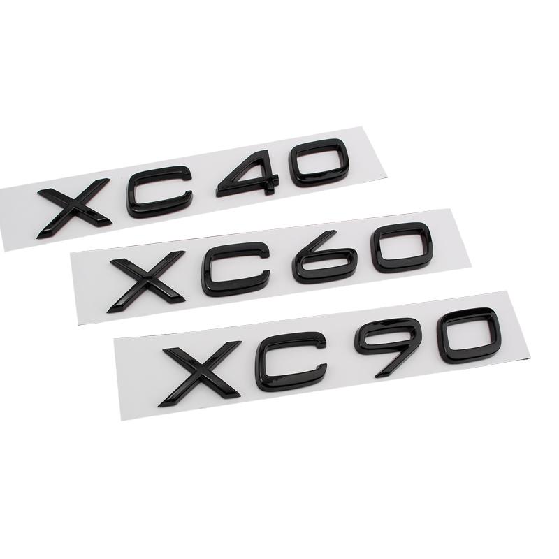 Car 3D ABS Chrome Decal Sticker For Volvo XC40 XC60 XC90 Car Rear Trunk Letters Logo Replace Badge Emblem Stickers Accessories