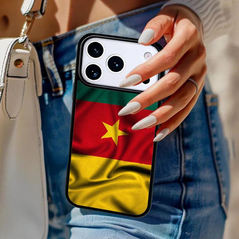 

Republic of Cameroon Flag Phone Case For iPhone 17 Air 14 15 13 12 Max Cover For Apple 16e 11 Pro Max Plus Coque iPhone 17pro