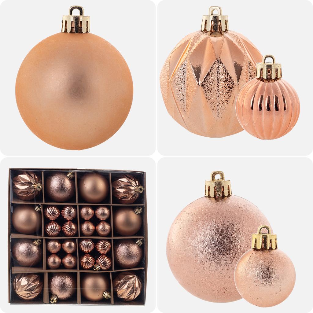 Christmas Baubles Shatterproof Christmas Tree Bauble Christmas Decorations Set 44x