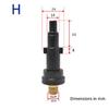 Durable Foam Generator Fitting for Karcher G1/4 Quick Connector Pressure Washer Spray Torch Nozzle External Thread Adapter