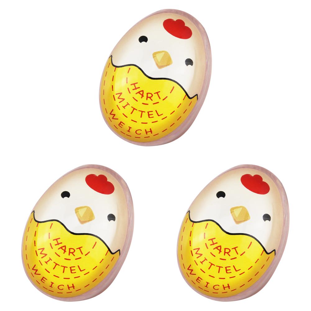 

Меняющий цвет пластиковый сигнал тревоги вареного яйца милые мини-кухонные гаджеты (желтый)