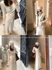 Elegant French Style Irregular Sweater Skirt Set for Women - Autumn/Winter Waist-Cinching Three-Piece Ensemble