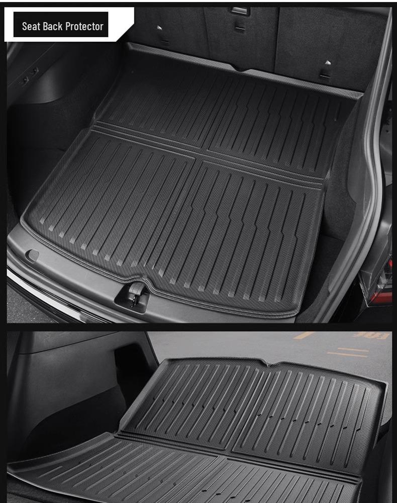 Trunk and Floor Mats for Tesla Model 3/Y Refresh - TPE Front, Rear, and Tail Box Accessories