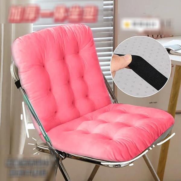 

WTEMPO Solid Color Simple Thickened Plush Anti Slip Chair Cushions Office Cushions Student Dormitory Computer Chair Stool Cushions 40*80cm рожевий