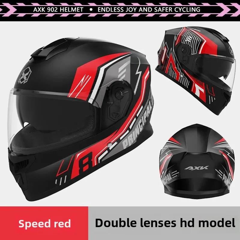 Unisex Motorcycle Helmet Winter Anti-Fog Warm Full Cover Helmet For Men And Women Electric Car Cycle Motorcycle Equipment Access