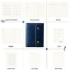 Yiwusoer Travel Refillable System Customizable Stainless Steel Planner Organizer Tri-Fold Button-Type Diary, Notebook, Organizer, A5/A6 Loose-Leaf,