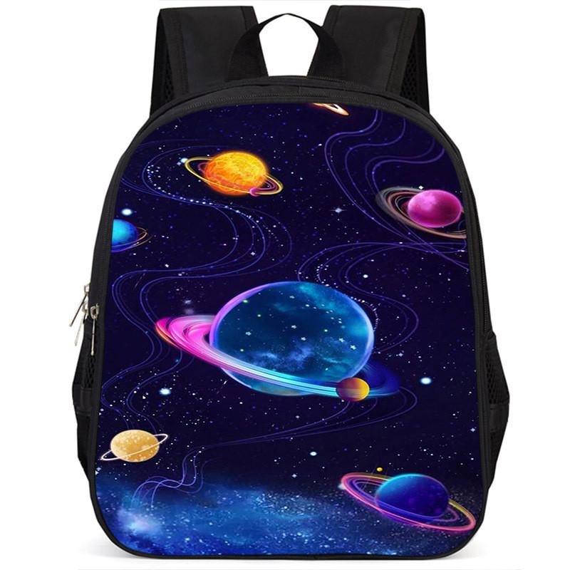 Spacious 15-inch Lightweight Oxford Cloth Backpack For Kids Unisex School Bag