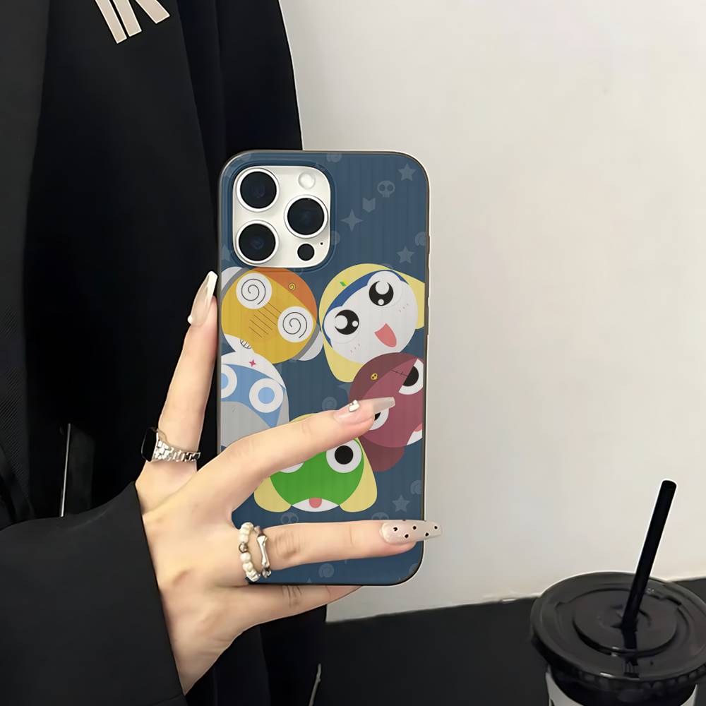 Keroro Frog Cool Gunsou Sergeant Phone Case For IPhone 17 16 15 14 Plus 11 12 13 Pro Max Shockproof Protection Soft Back Cover