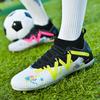 35-45 Men's High-top Large Size Football Shoes Long Nail Anti-slip Resistance TPR Artificial Captain Outdoor Youth Children Football Shoes