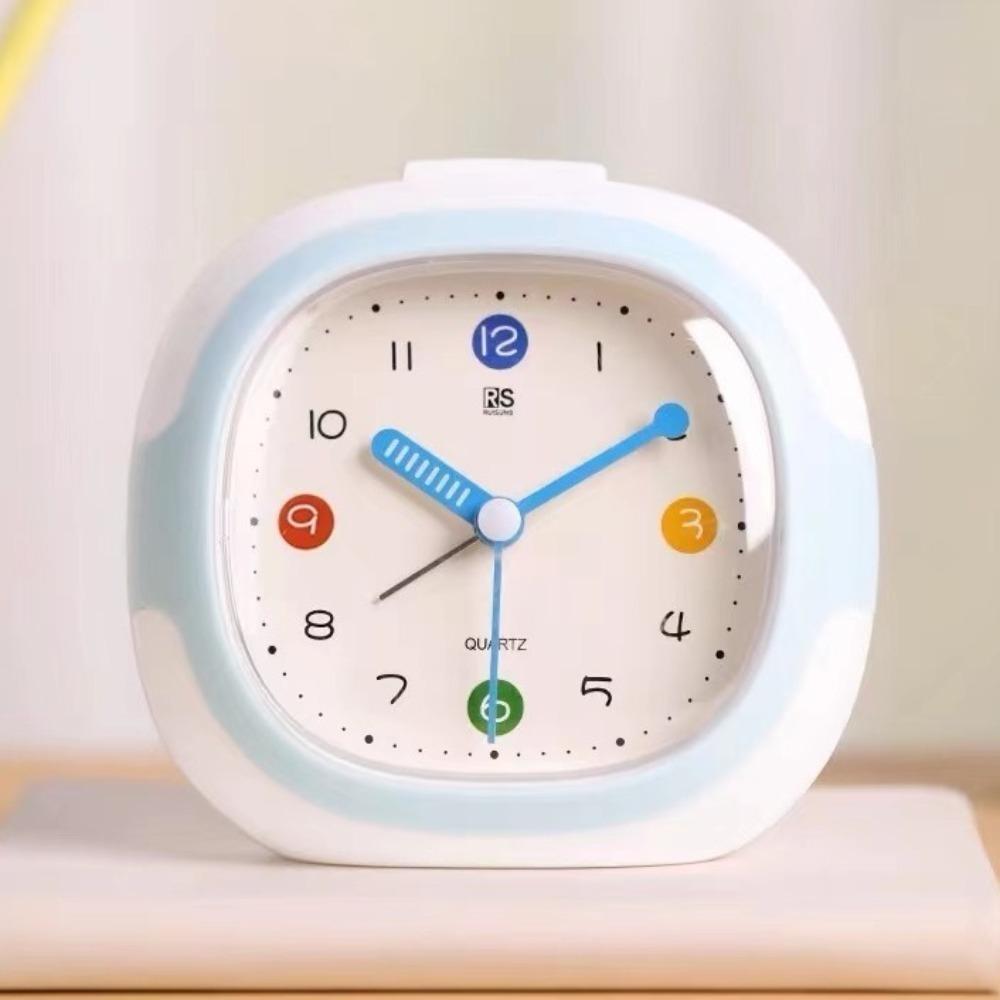 Plastic Tabletop Clock Cartoon Snooze Wake Up Clocks Creative Time Clocks  Children