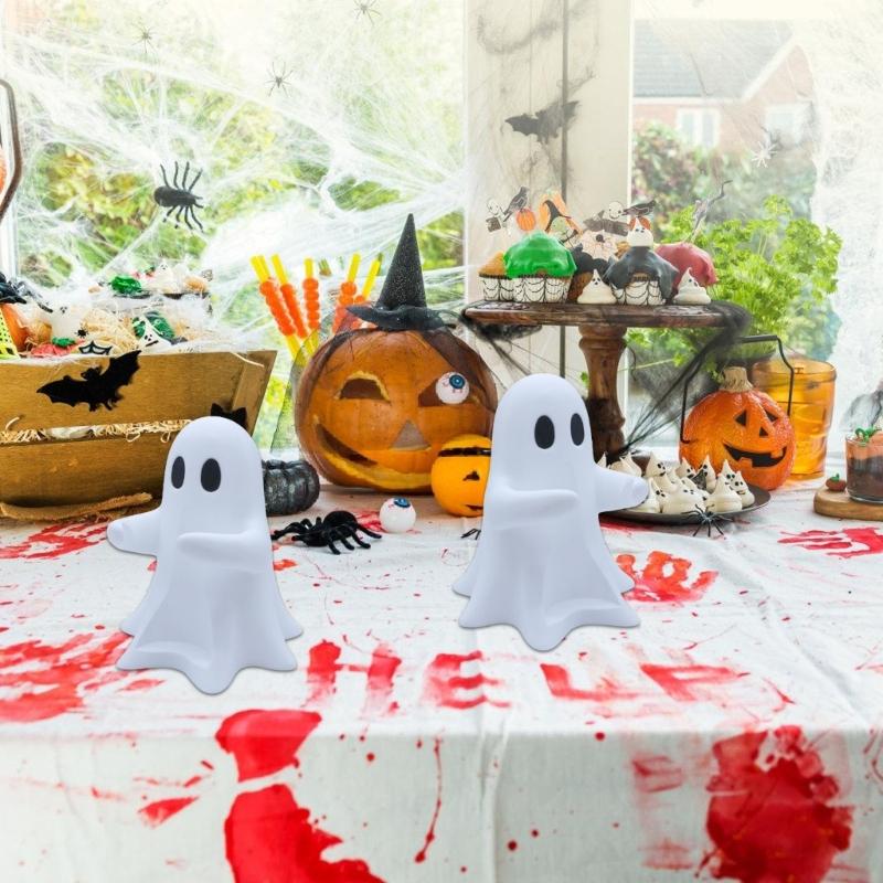Cartoon Ghostly Themed Statue Beverages Drink Can Stand Organizers Decorative Accent For Halloween Parties Desks Tables