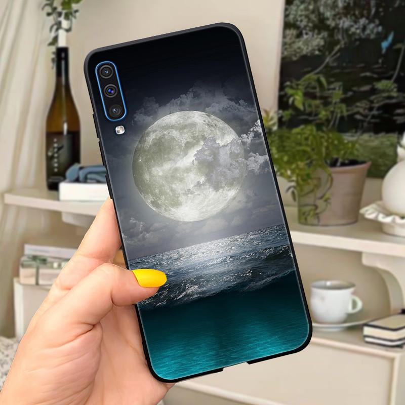 Phone Case For Samsung Galaxy A30s A50 Case Cute Silicone Black Back Covers on For Coque Samsung A50 s A50s A 30s Cover Bumper