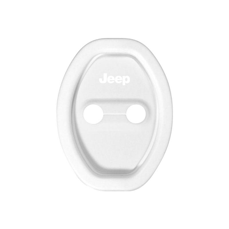 4Pcs Car Door Stopper Cover Door Lock Protective Covers For Jeep Renegade Wrangler JK Grand Cherokee WJ XJ Willys Compass Command