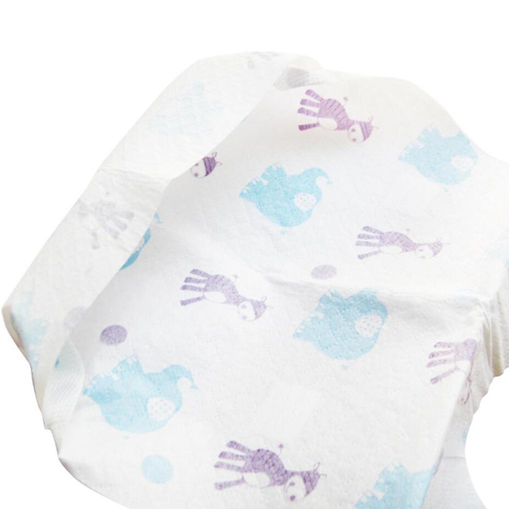 ZXR.Elwood 20pcs Saliva Towel Baby Cartoon Bib Single Use Infant Feeding Dining Apron Newborn Kid Dining Bib