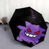 Anime Gengar Pattern Umbrella Lightweight Portable Travel Umbrella Anti-UV Sun Protection