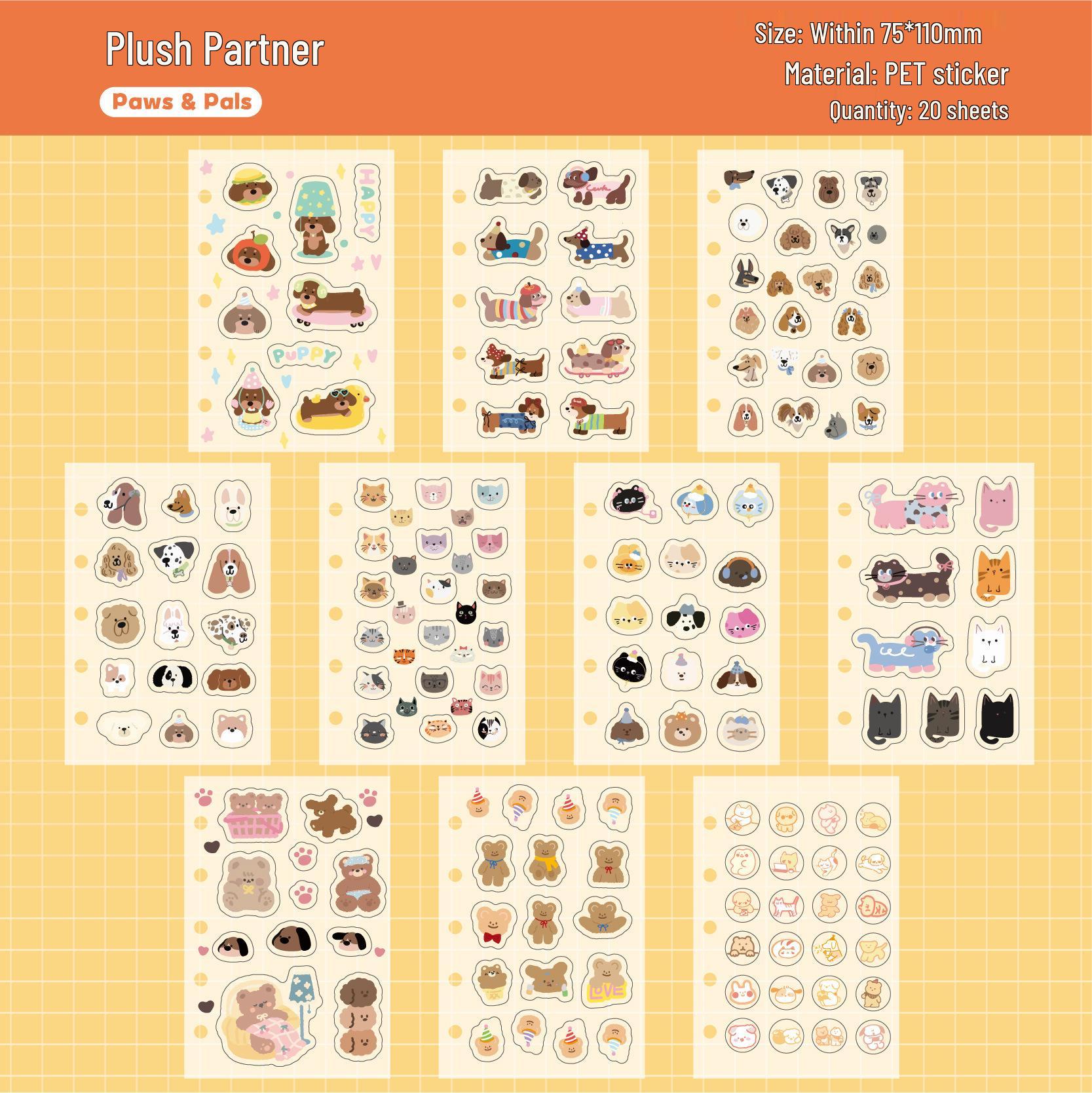 RetroStory DIY Sticker Pack: Creative Cartoon Journal Backgrounds