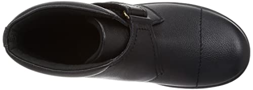 Achilles Sorbo Women's Genuine Leather Boots, Water-Repellent, with Velcro, 3E, Size 23.0 cm, Black, ASC 5370